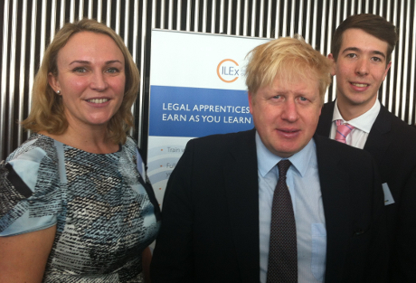 Boris Johnson Meets CiLEx at Apprenticeship Fair