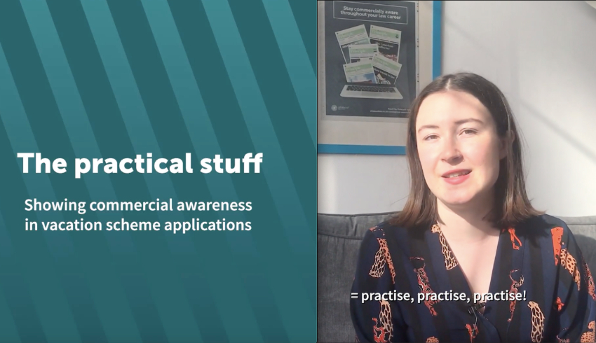 The practical stuff: Using commercial awareness in application forms
